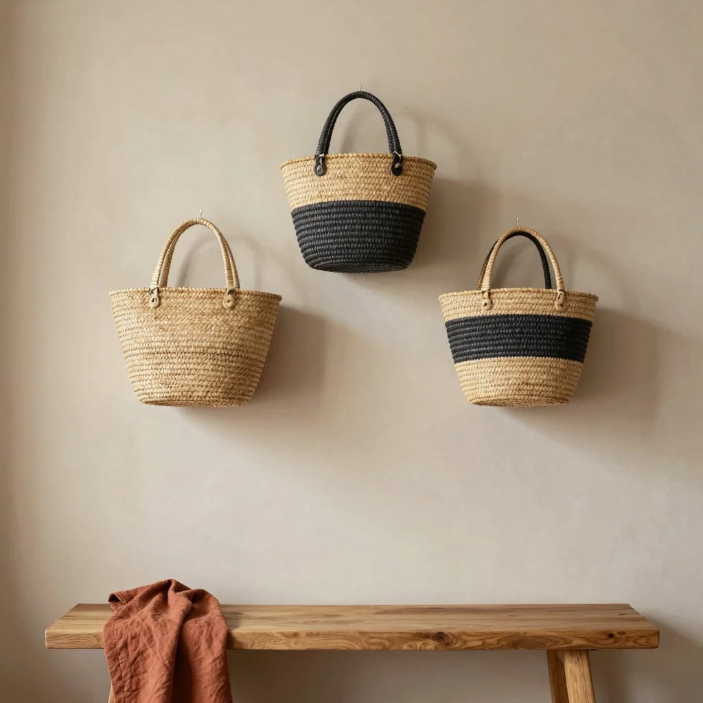 Woven Wall Basket Trio