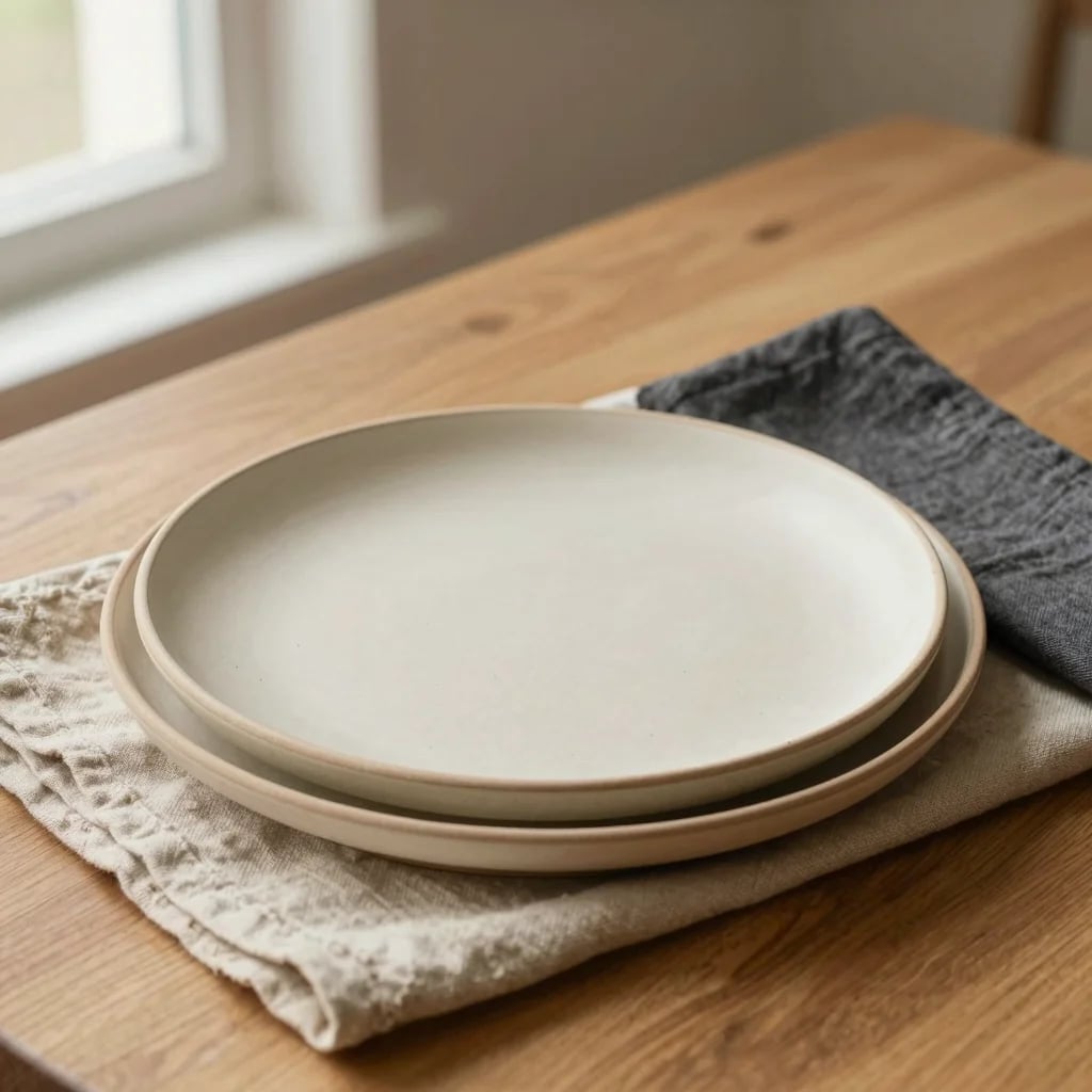Pair of Stoneware Salad Plates